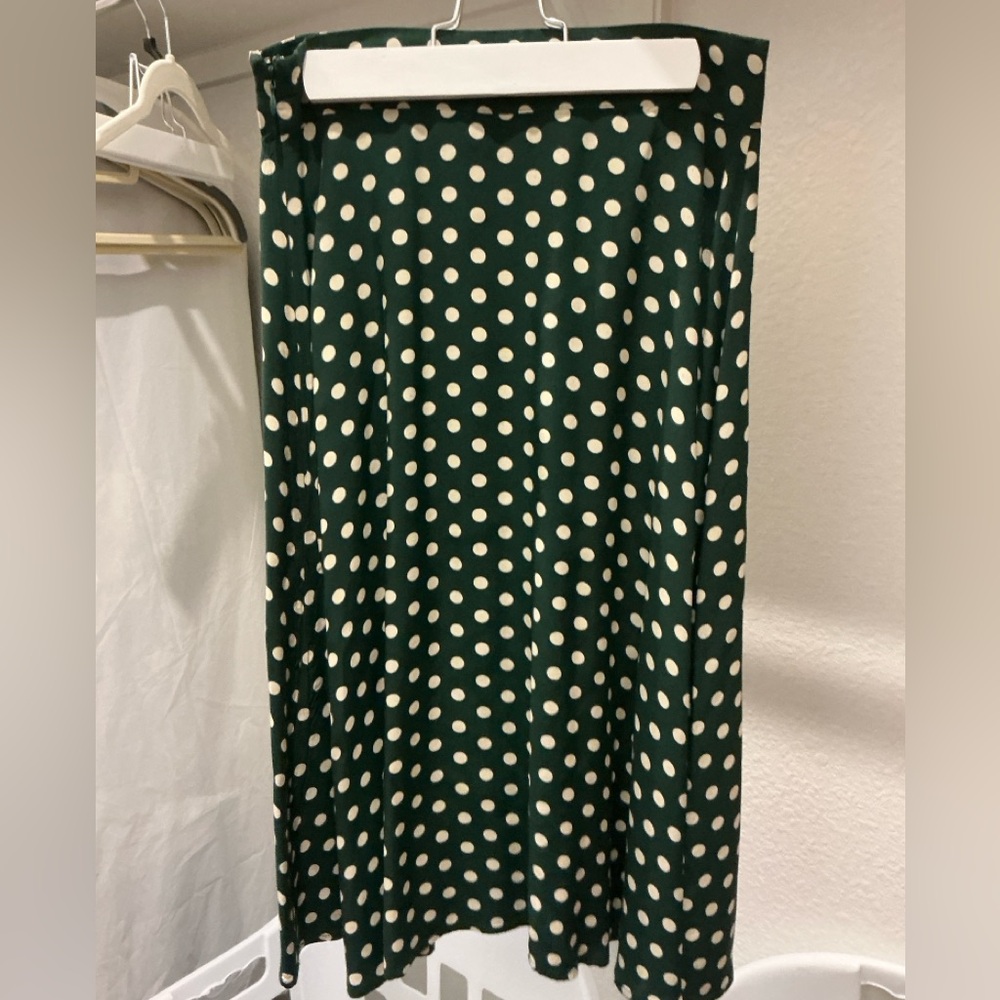 Trashy Diva Green Polka Dot Skirt Size 8 - Picture 2 of 4
